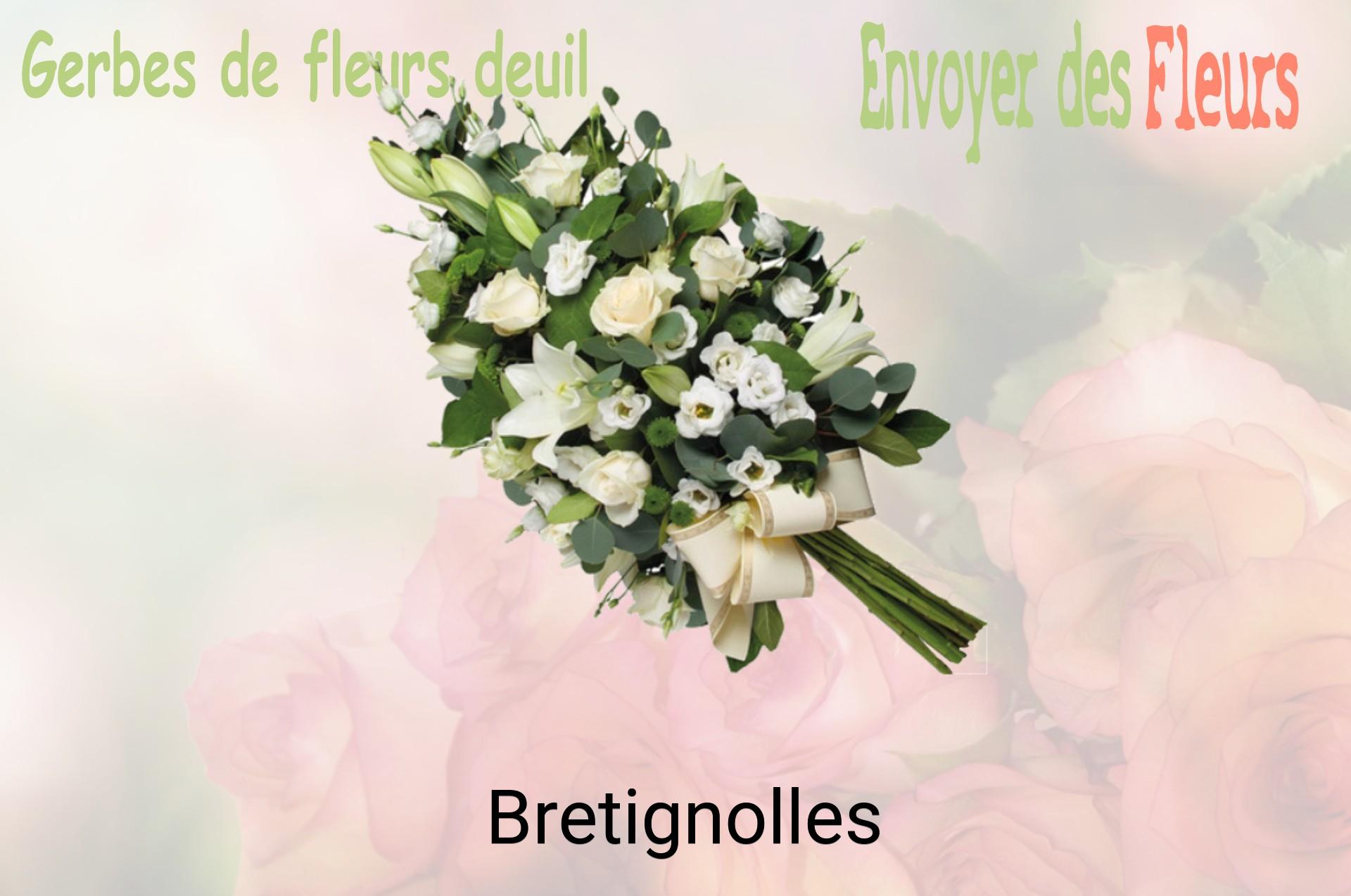 Gerbe de fleurs de deuil livrée à Bretignolles
